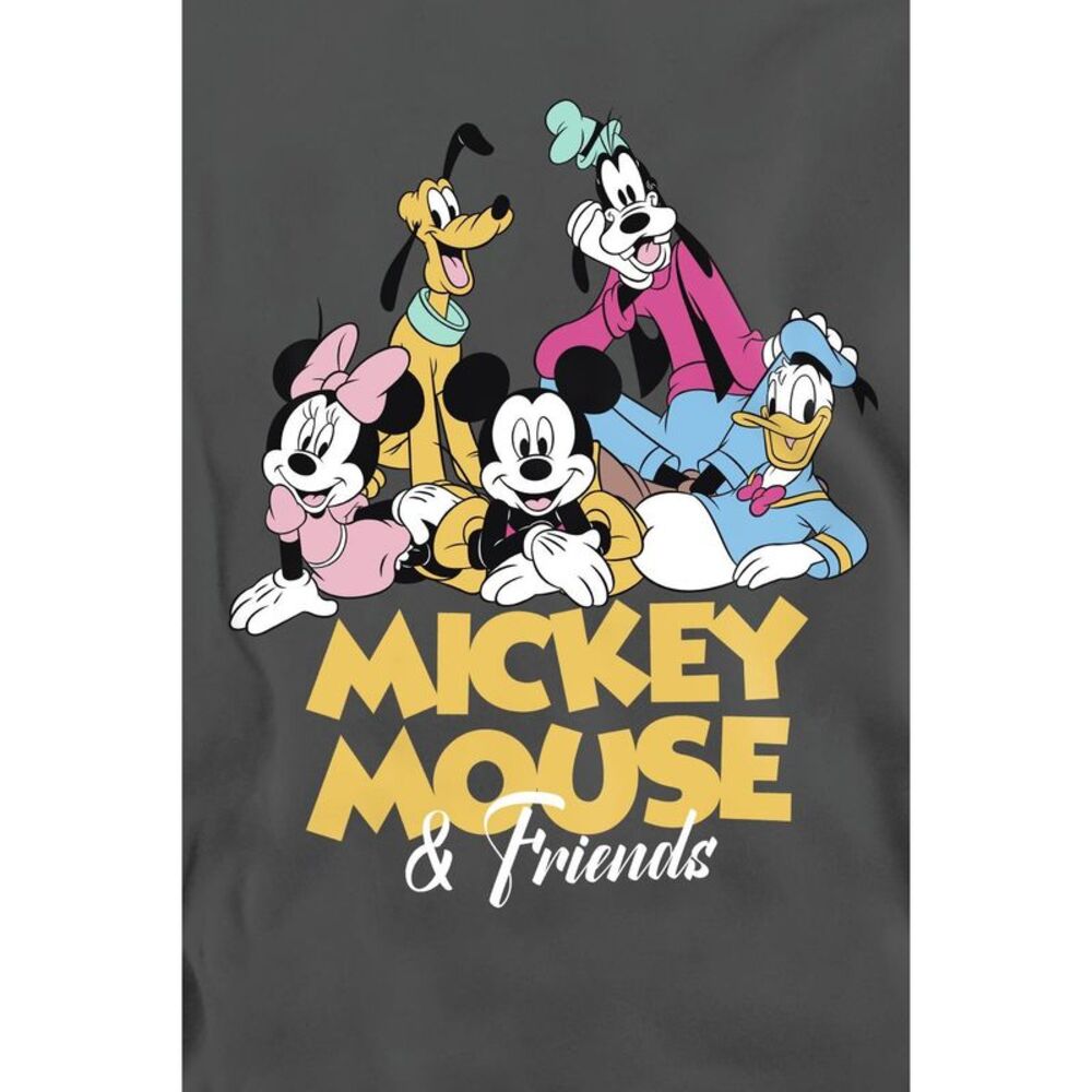 Disney Unisex Adult Mickey Mouse Friends Sweatshirt / Charcoal - Picture 4 of 4